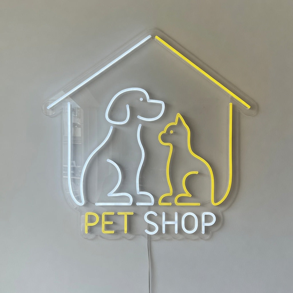 Dog Cat Pet Shop LED Neon Sign - Shineneon