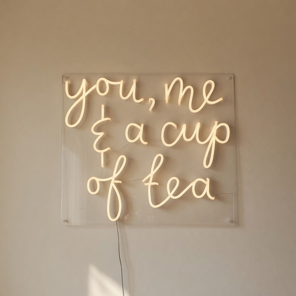 You Me and a Cup of Tea LED Neon Sign Dimmable Wall Light - Shineneon