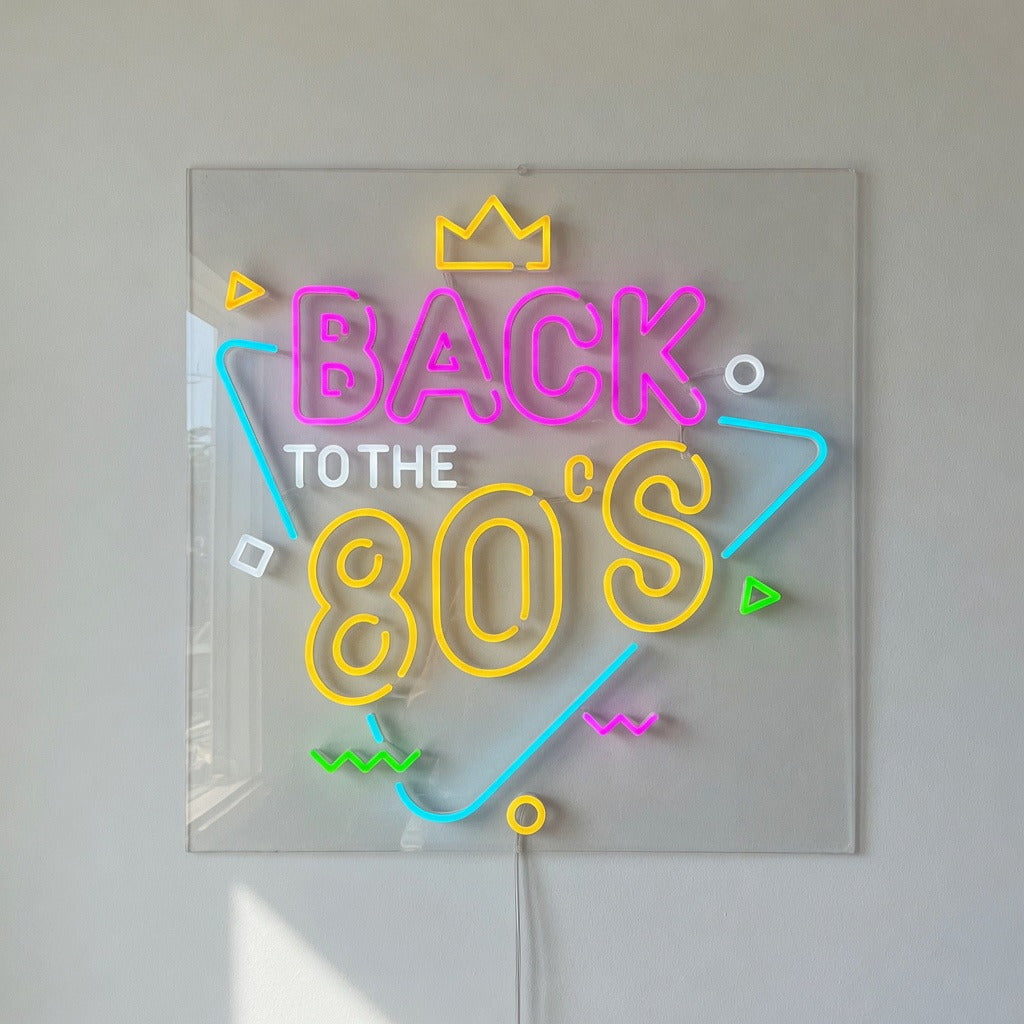 Back to the 80s LED Neon Sign Dimmable Wall Light - Shineneon