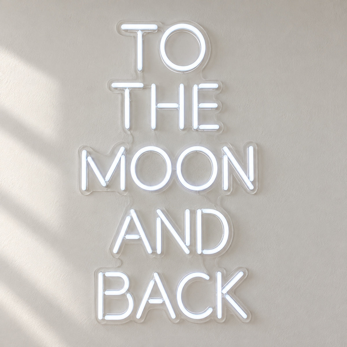 To the Moon and Back LED Neon Sign Greenery Wall Caps - Shineneon