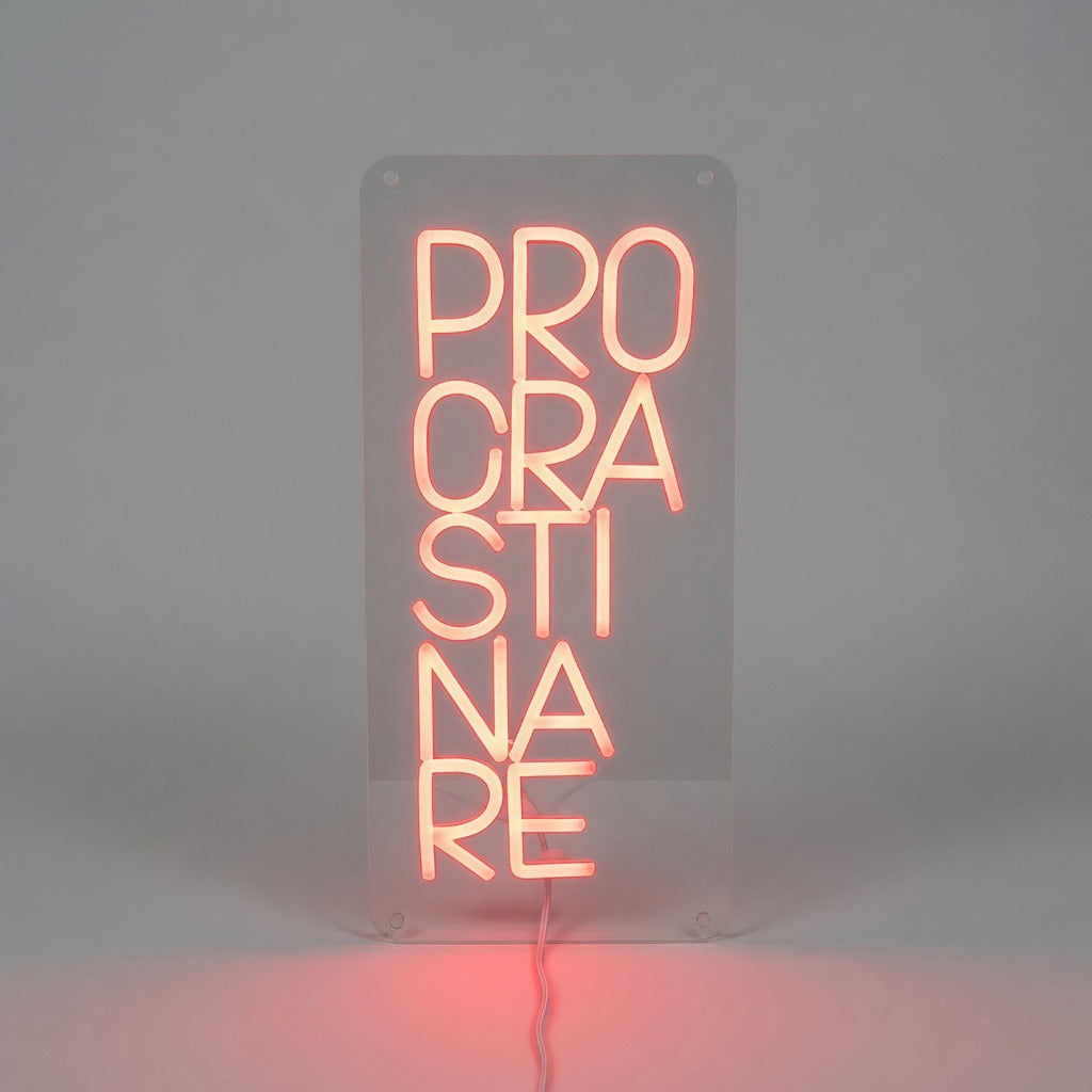 Procrastinate LED Neon Sign - Shineneon