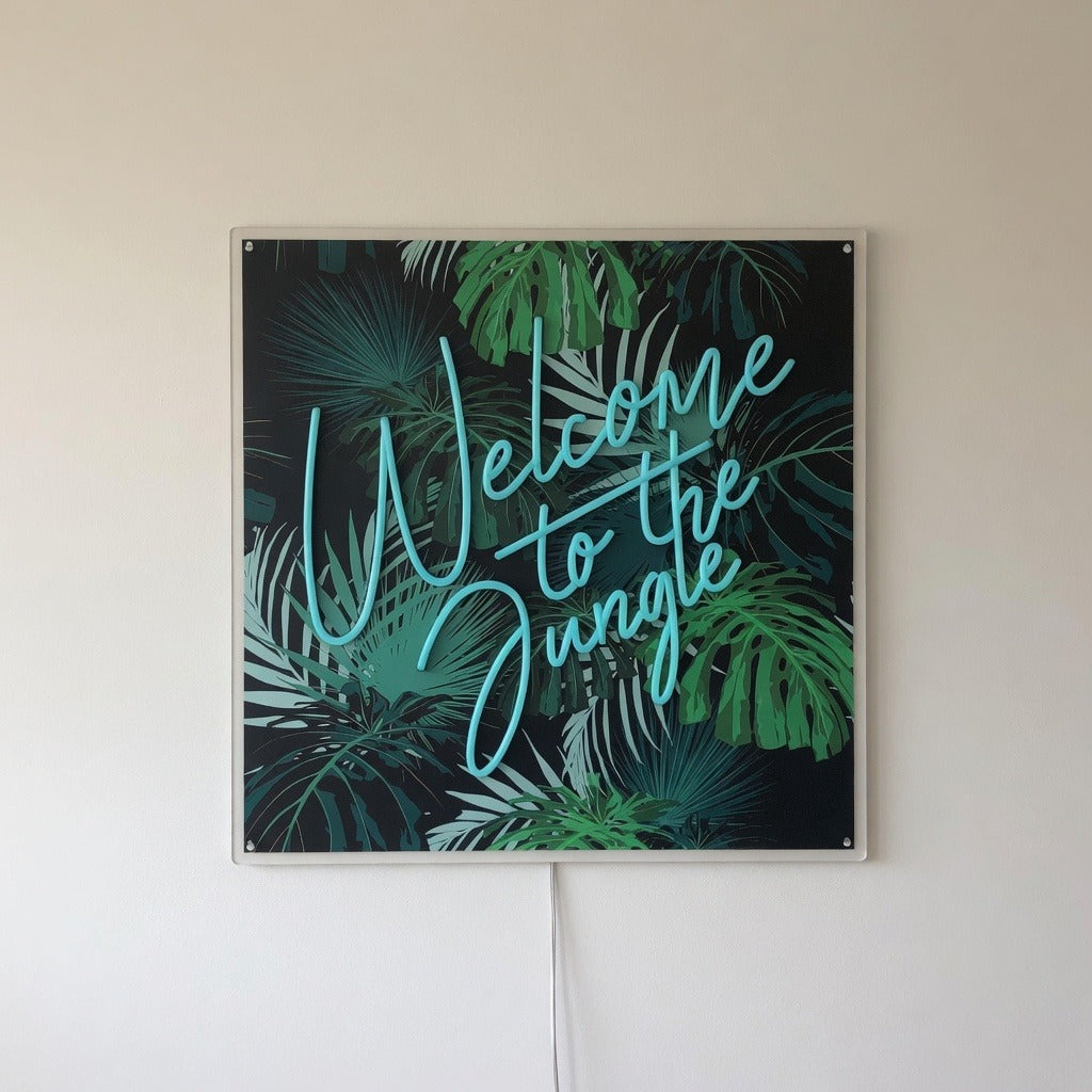 Welcome to the Jungle LED Neon Sign Printed Board - Shineneon