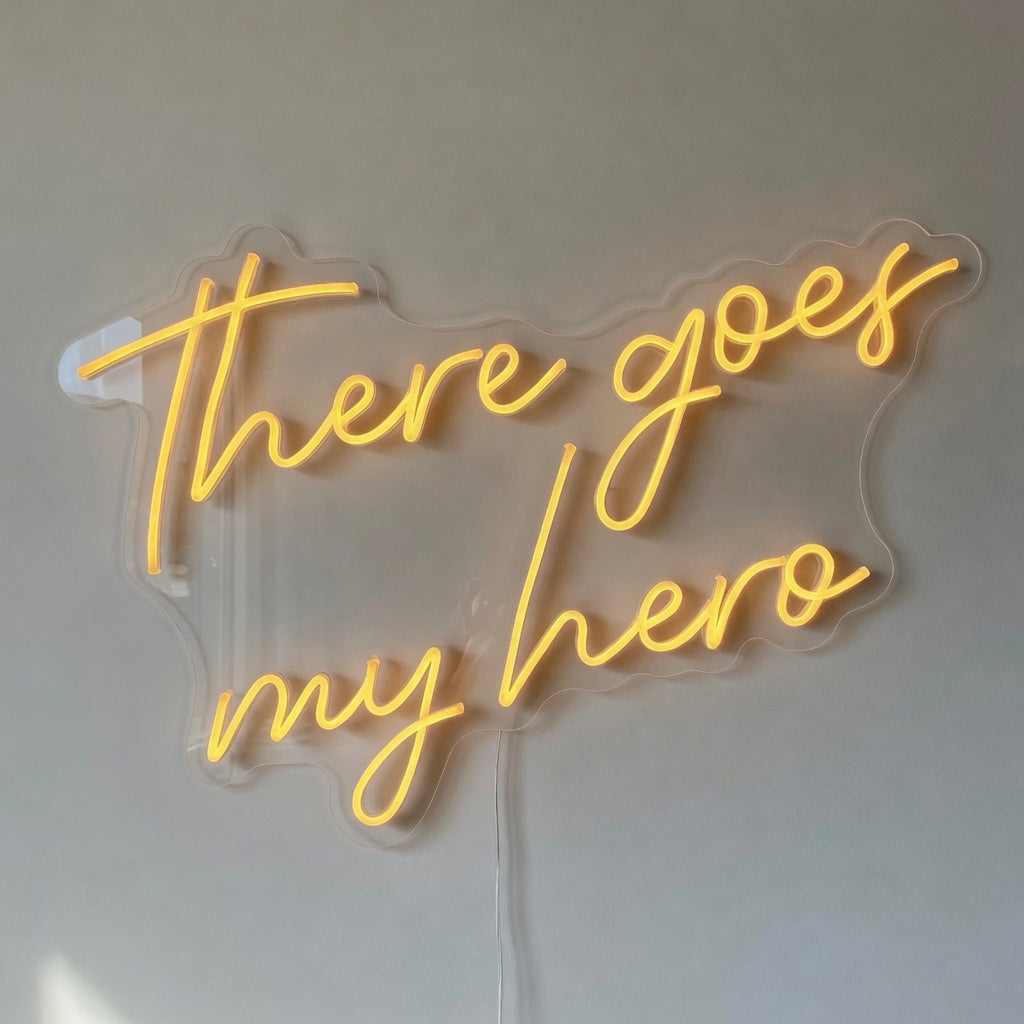 There Goes My Hero LED Neon Sign Dimmable Wall Light - Shineneon