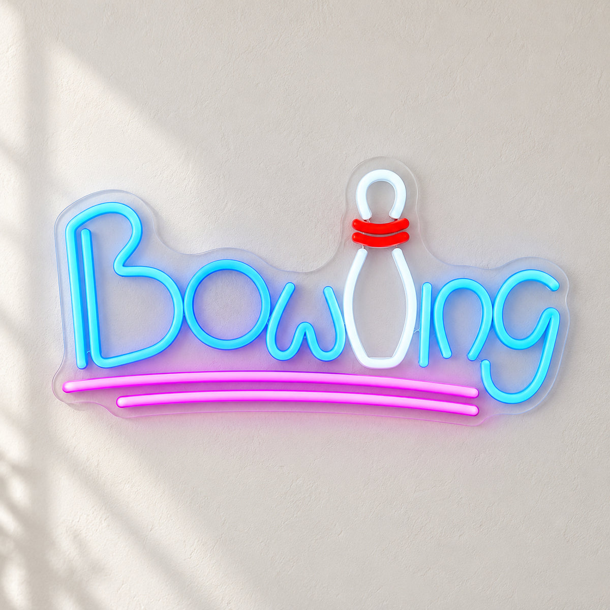 Bowling LED Neon Sign Script with Bowling Pin - Shineneon