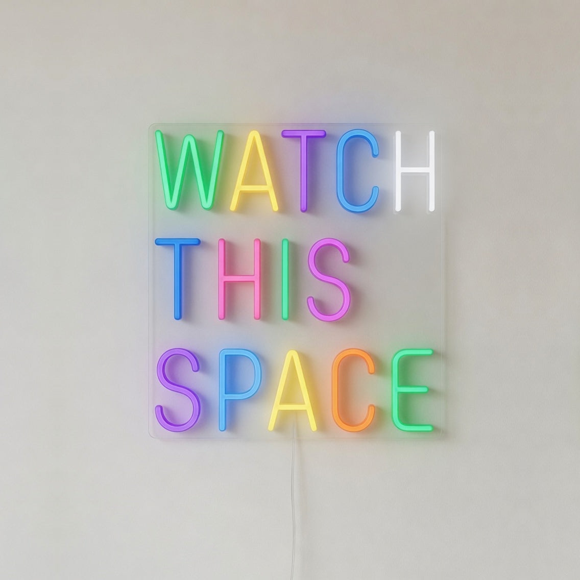 Watch This Space LED Neon Sign Dimmable Wall Light - Shineneon