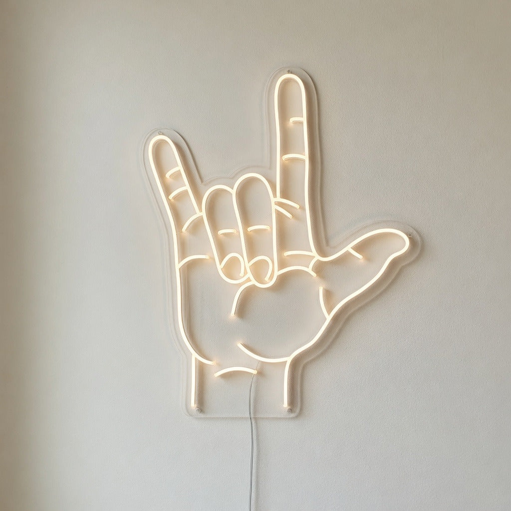 Love You Hand Gesture LED Neon Sign - Shineneon
