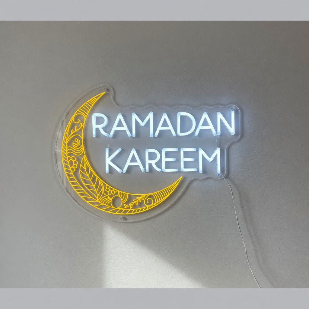 Ramadan Kareem LED Neon Sign Classic Caps Design - Shineneon