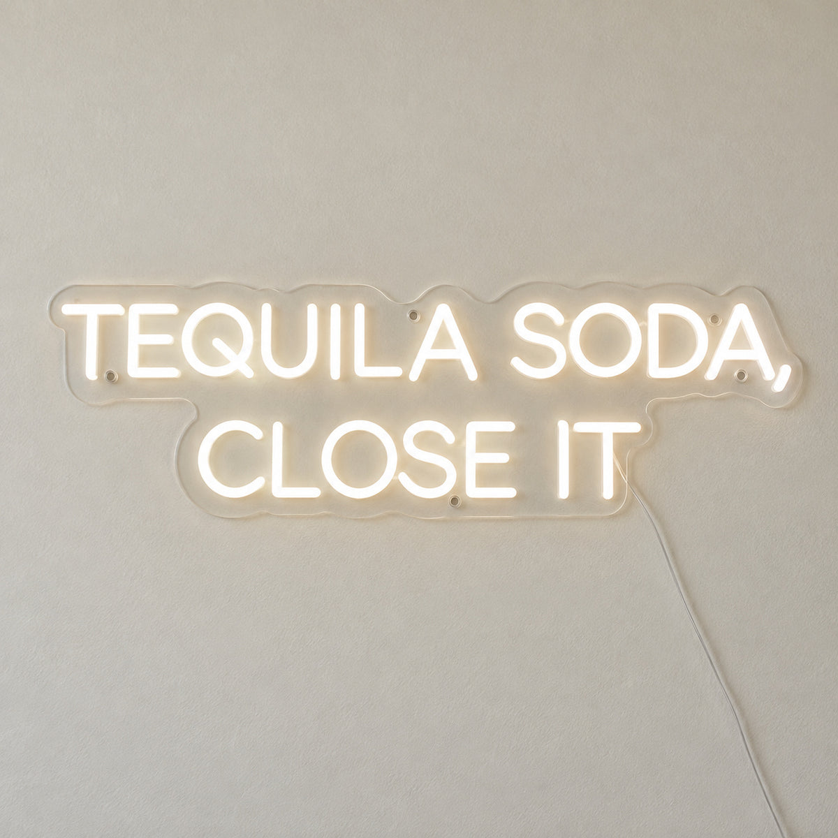 Tequila Soda Close It LED Neon Sign for Bar Light Up Business Decor - Shineneon