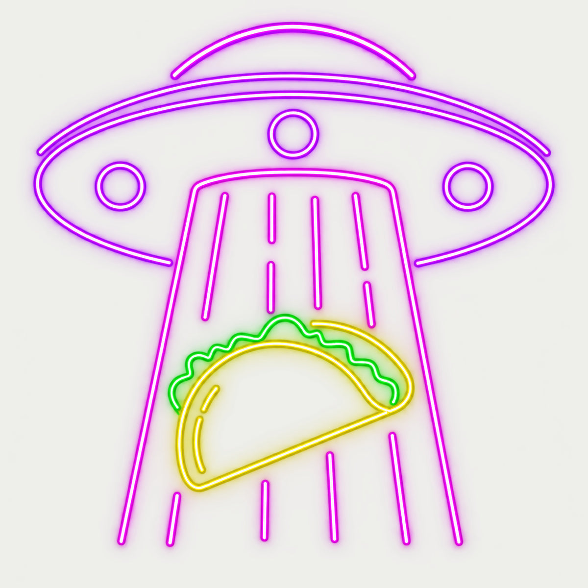 UFO Tractor Beam LED Neon Sign - Shineneon