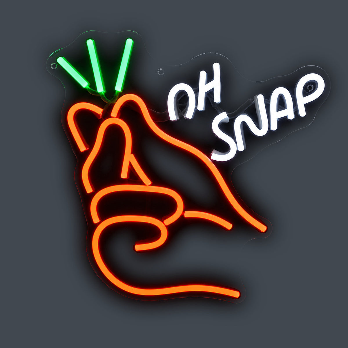 Ohsnapfingerneonsignr239 LED Neon Sign - Shineneon