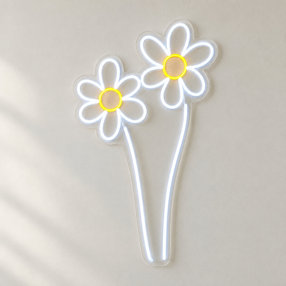 Chamomile Flower LED Neon Sign for Photo Booth Light Up Party Decor - Natural Light Product Image