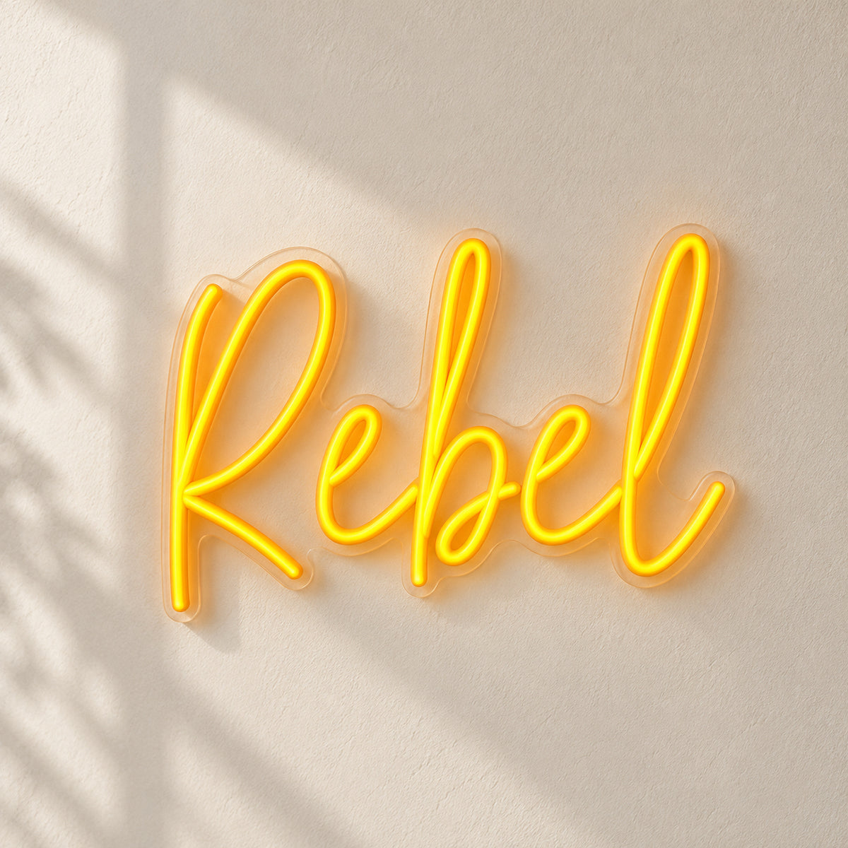 Rebel LED Neon Sign Dimmable Wall Light - Natural Light Product Image
