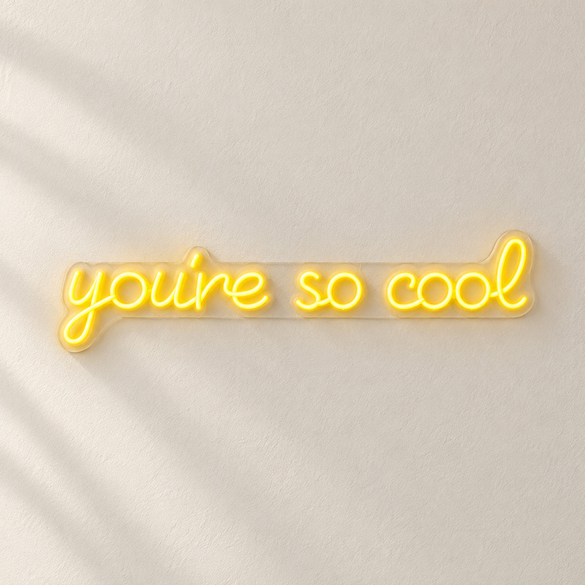 You're So Cool LED Neon Sign Warm Couch Scene Script - Natural Light Product Image