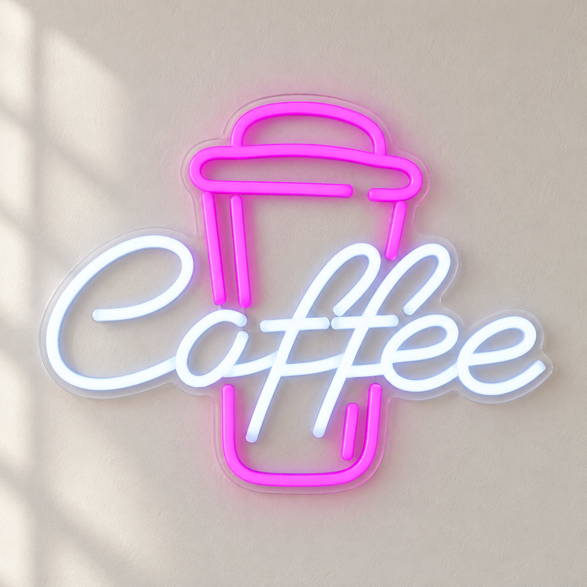 Coffee Cup LED Neon Sign for Man Cave Dimmable Wall Decor - Natural Light Product Image