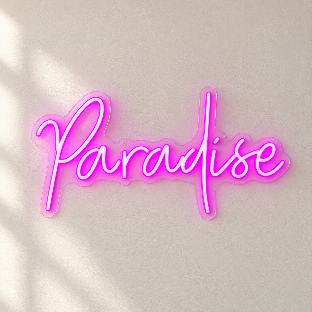 Paradise LED Neon Sign Mural Wall Script - Natural Light Product Image