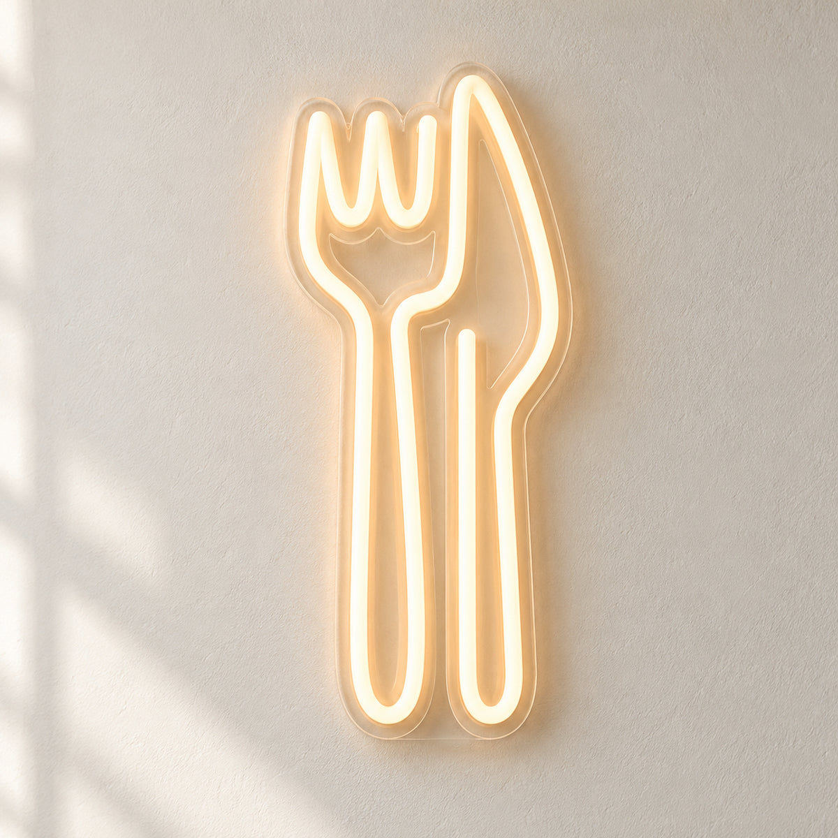 Knife and Fork Neon Sign - Natural Light Product Image