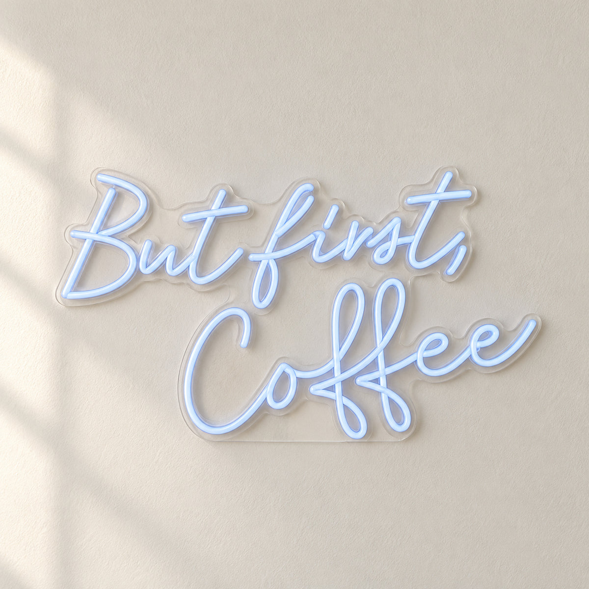 But First Coffee LED Neon Sign for Kitchen & Cafe Wall Decor - Natural Light Product Image