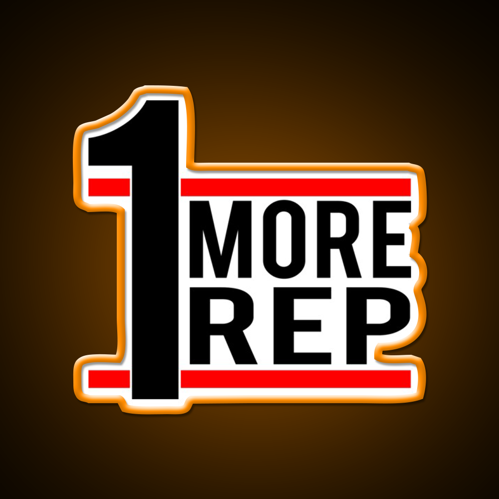 1 More Rep Gym Fitness Led Neon Sign Rgb Color