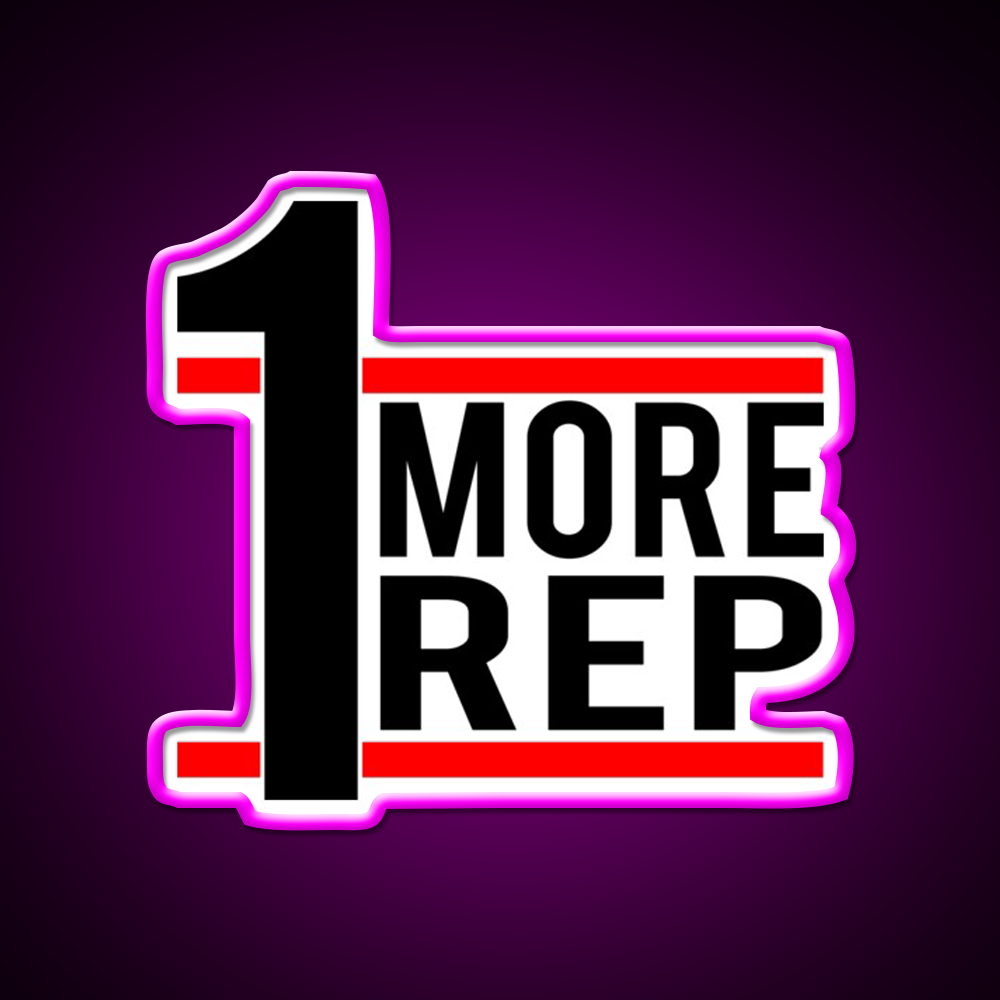 1 More Rep Gym Fitness Led Neon Sign Rgb Color