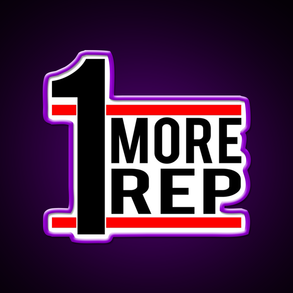 1 More Rep Gym Fitness Led Neon Sign Rgb Color