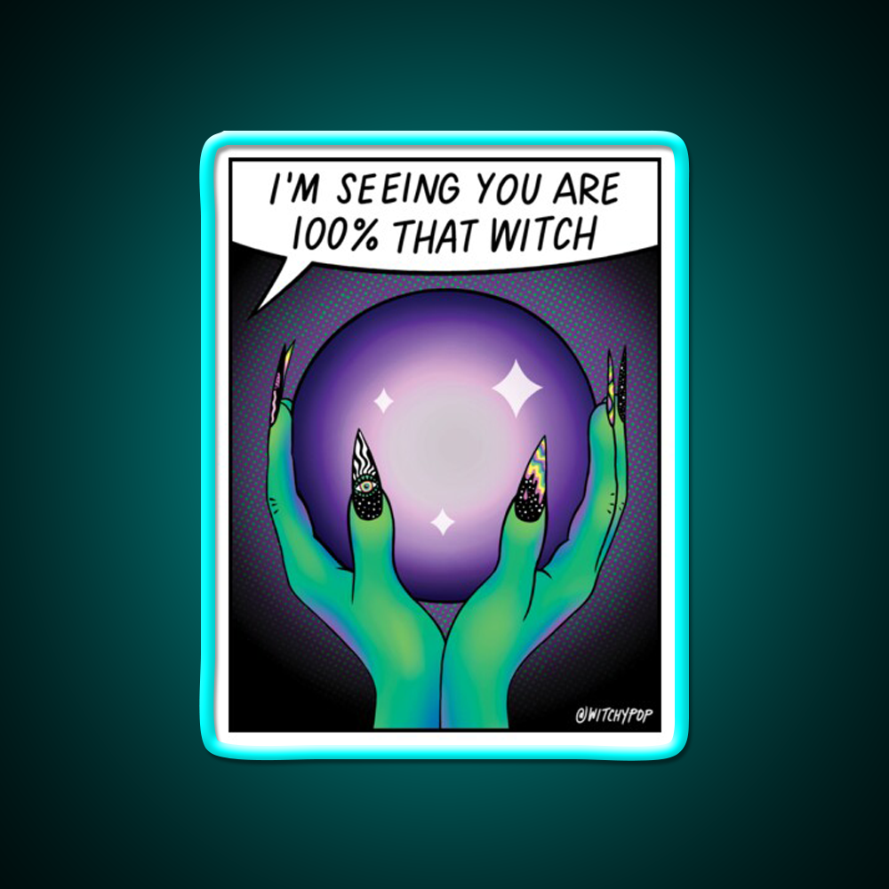 100 Persent That Witch Nail Salon Led Neon Sign Rgb Color