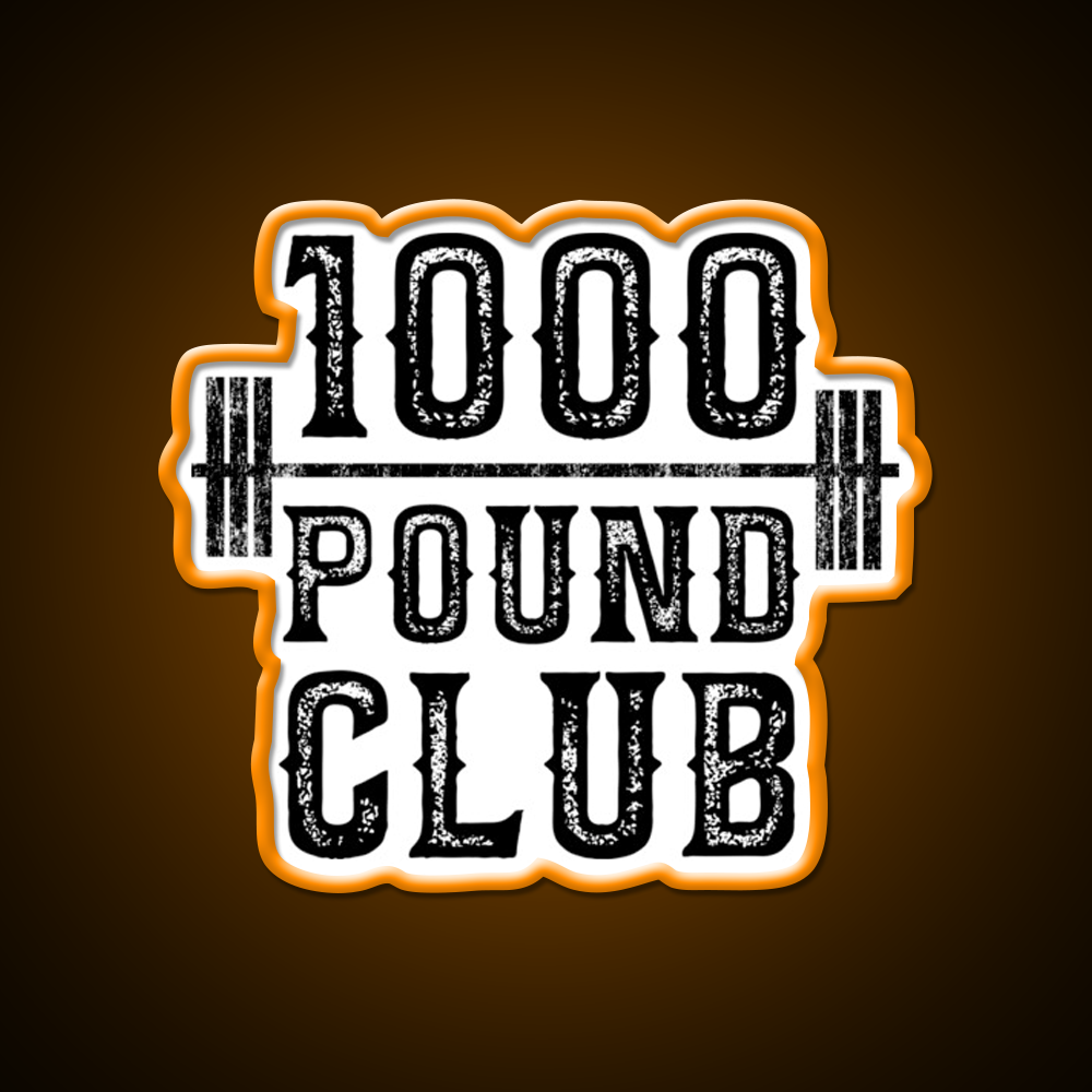 100 Pound Club Weight Lifting Gym Fitness Led Neon Sign Rgb Color