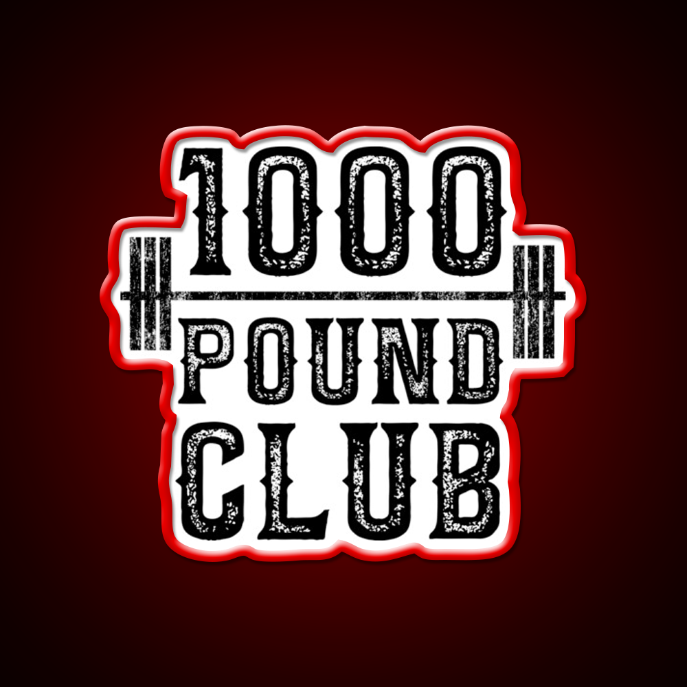 100 Pound Club Weight Lifting Gym Fitness Led Neon Sign Rgb Color