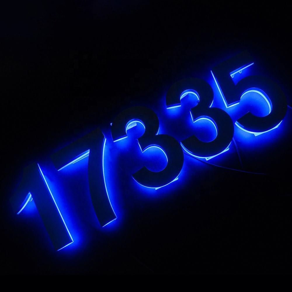 17335 3D Backlit Letters Business Metal Led Sign - Shineneon