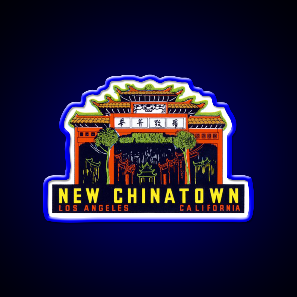 1940S New Chinatown Los Angeles California Asian Cultural Led Neon Sign Rgb Color - LED neon sign view 5