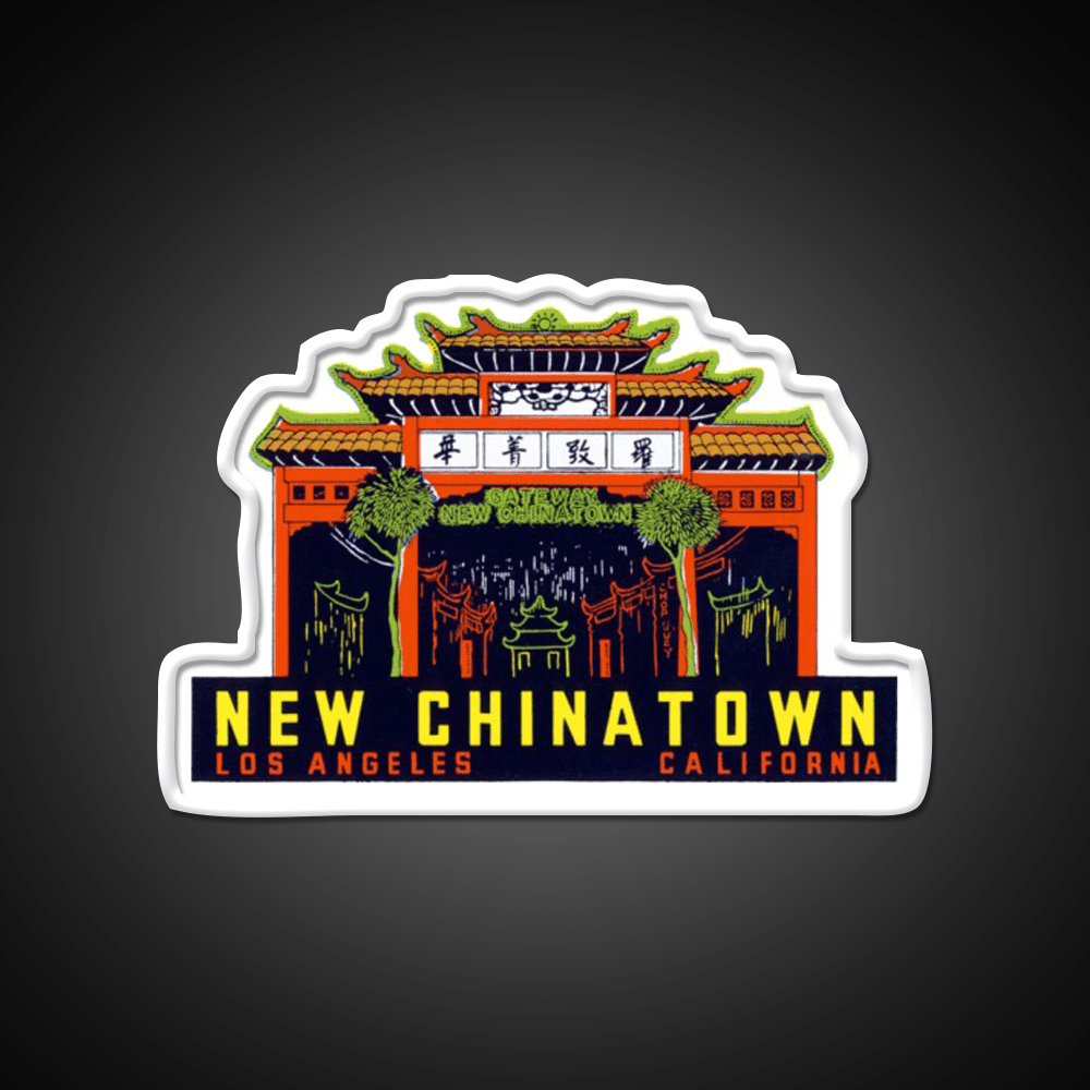 1940S New Chinatown Los Angeles California Asian Cultural Led Neon Sign Rgb Color - Shineneon