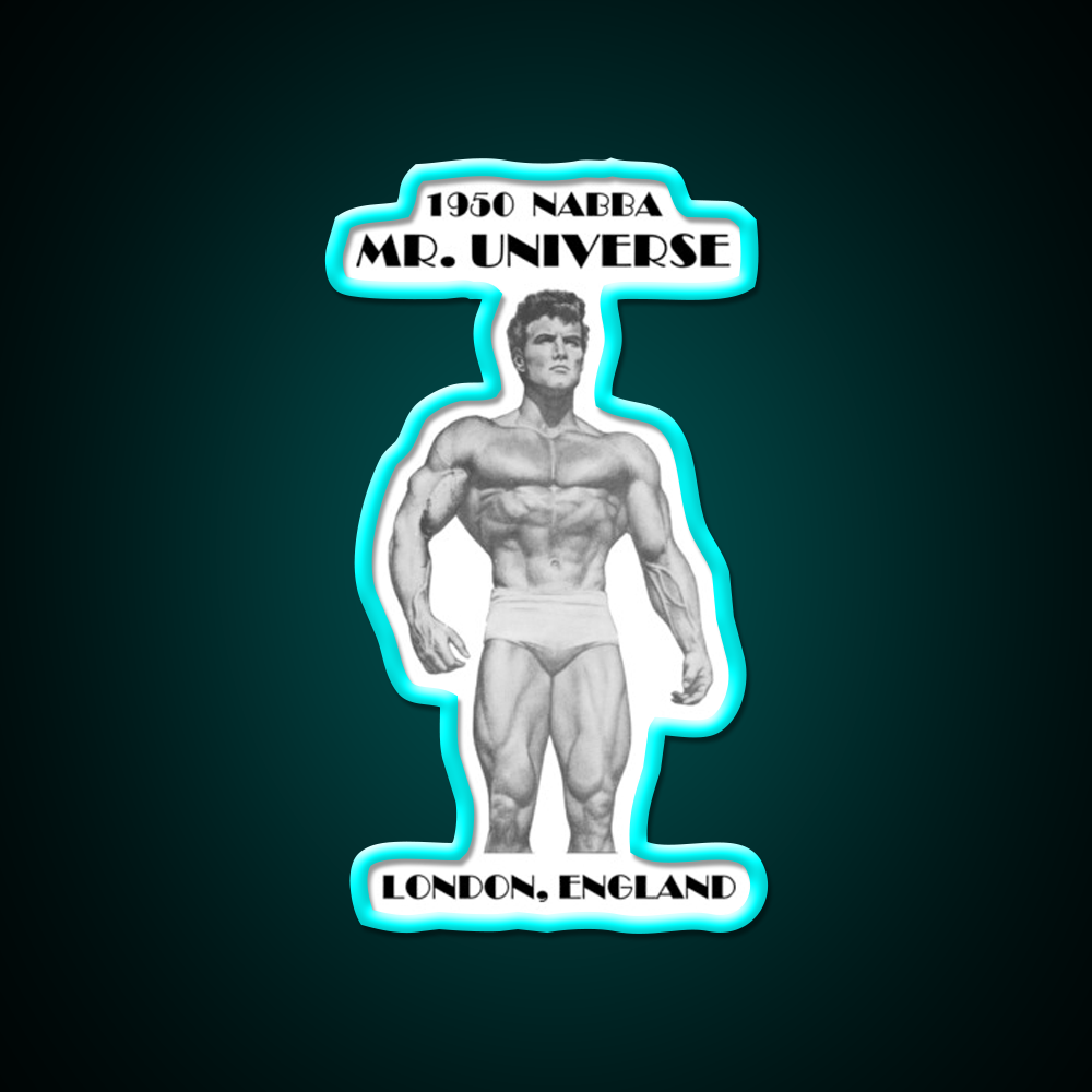 1950 Nabba Mr Universe Gym Fitness Led Neon Sign Rgb Color