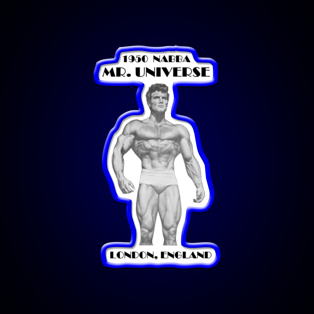 1950 Nabba Mr Universe Gym Fitness Led Neon Sign Rgb Color