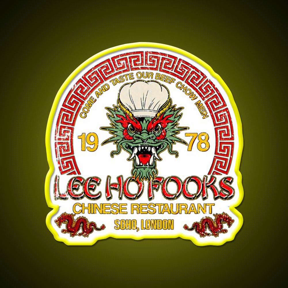 1978 Vintage Chinese Asian Cultural Led Neon Sign Rgb Color