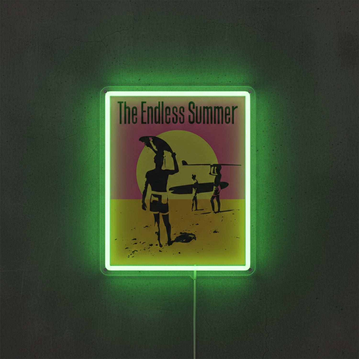 ShineNeon™ The Endless Summer LED Neon Sign - Retro Surf Beach Vibe Wall Decor (USB Powered)