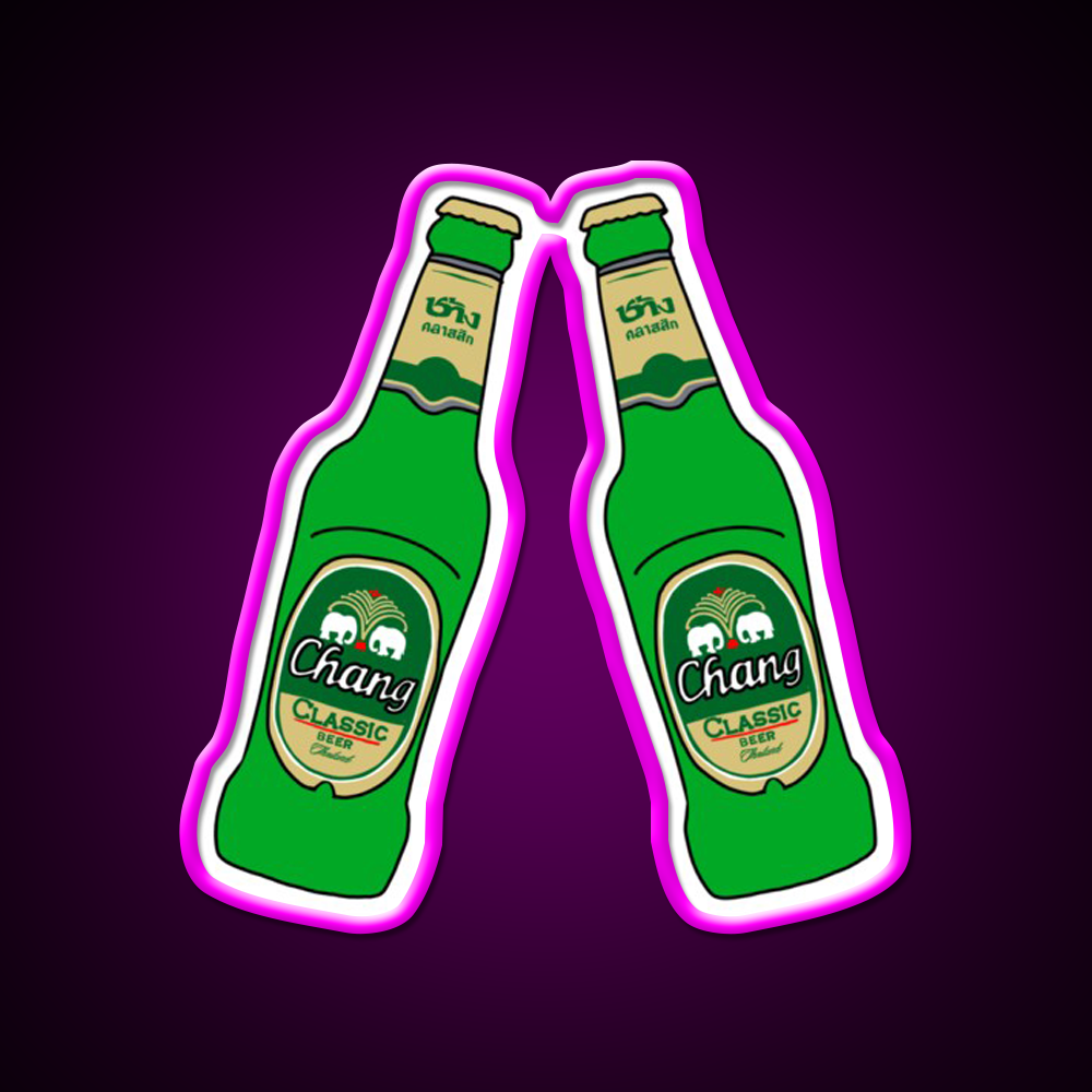 2 Changzzzzz Beer Bar Decor Led Neon Sign Rgb Color