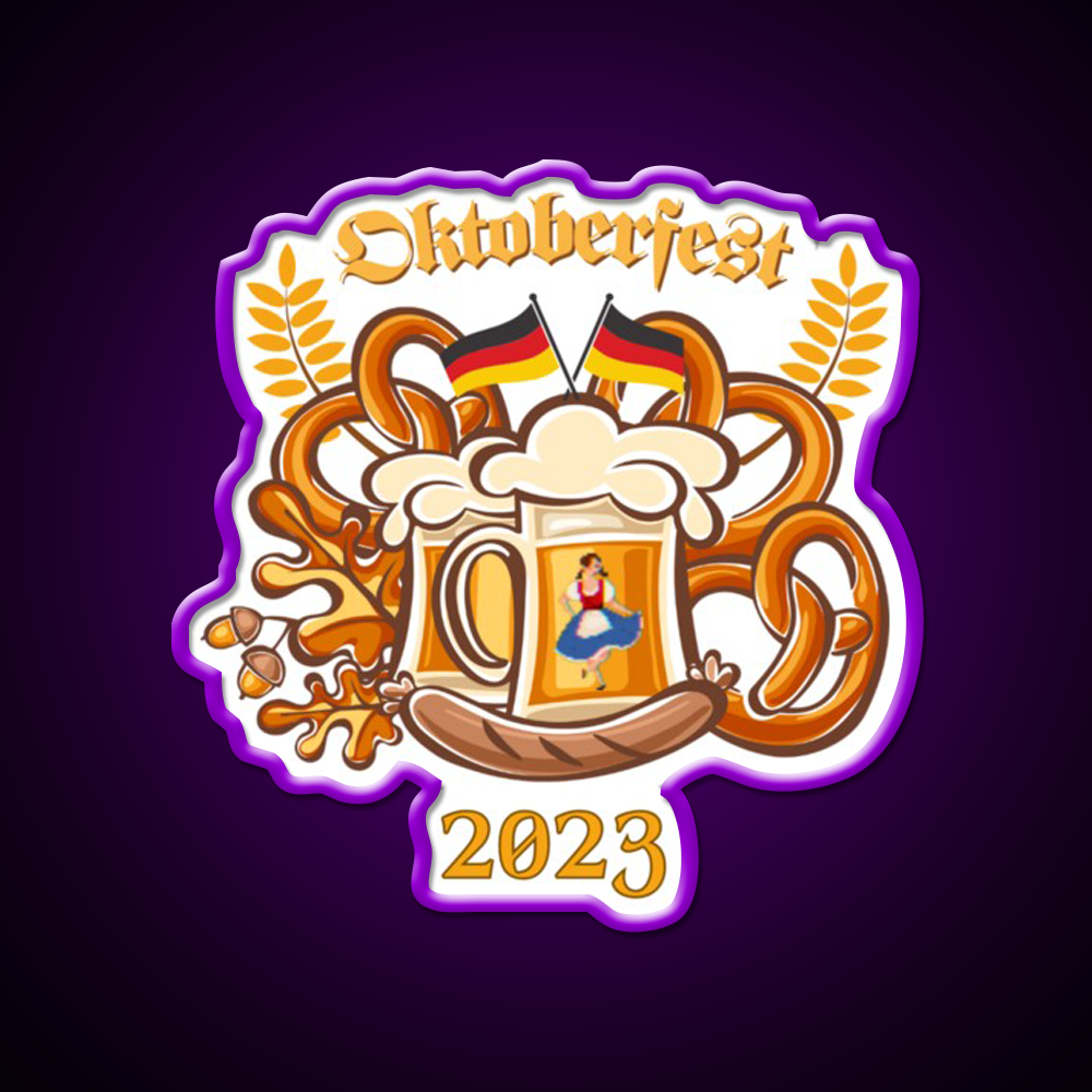 2023 Oktoberfest German Beer Festival Beer Bar Decor Led Neon Sign Rgb Color - LED neon sign view 9