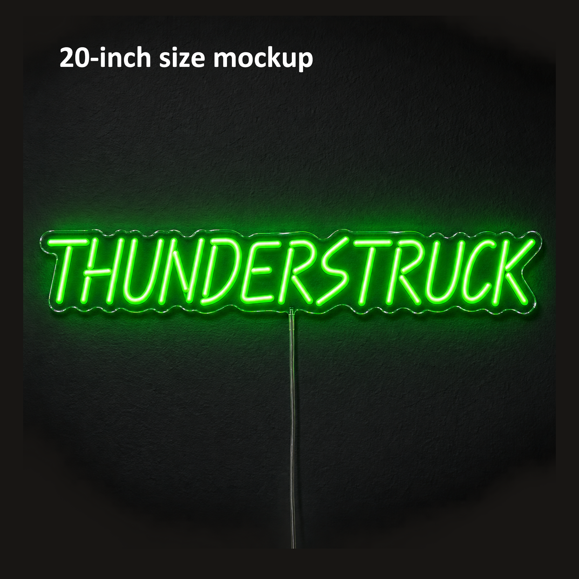 THUNDERSTRUCK Custom LED Neon Sign