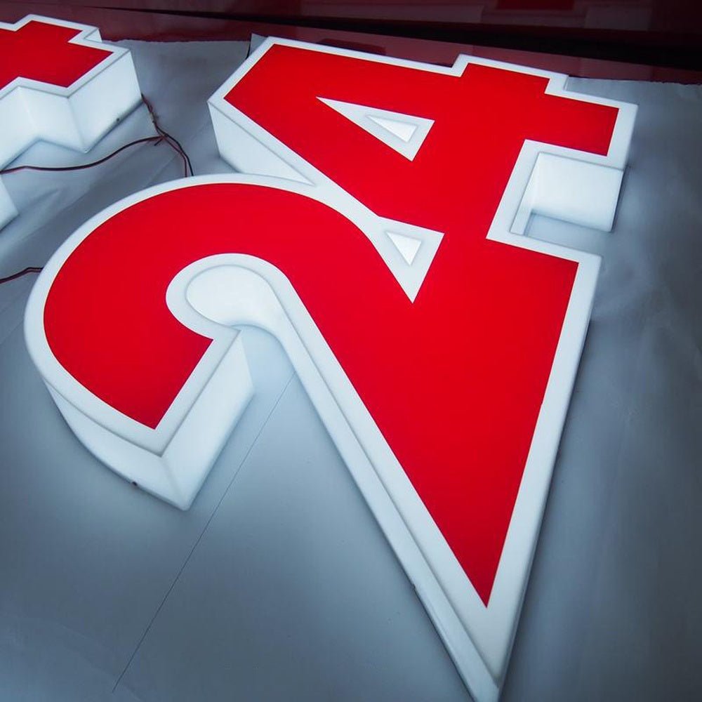 24 3D Front And Back Lit Letters Metal Led Sign - Shineneon