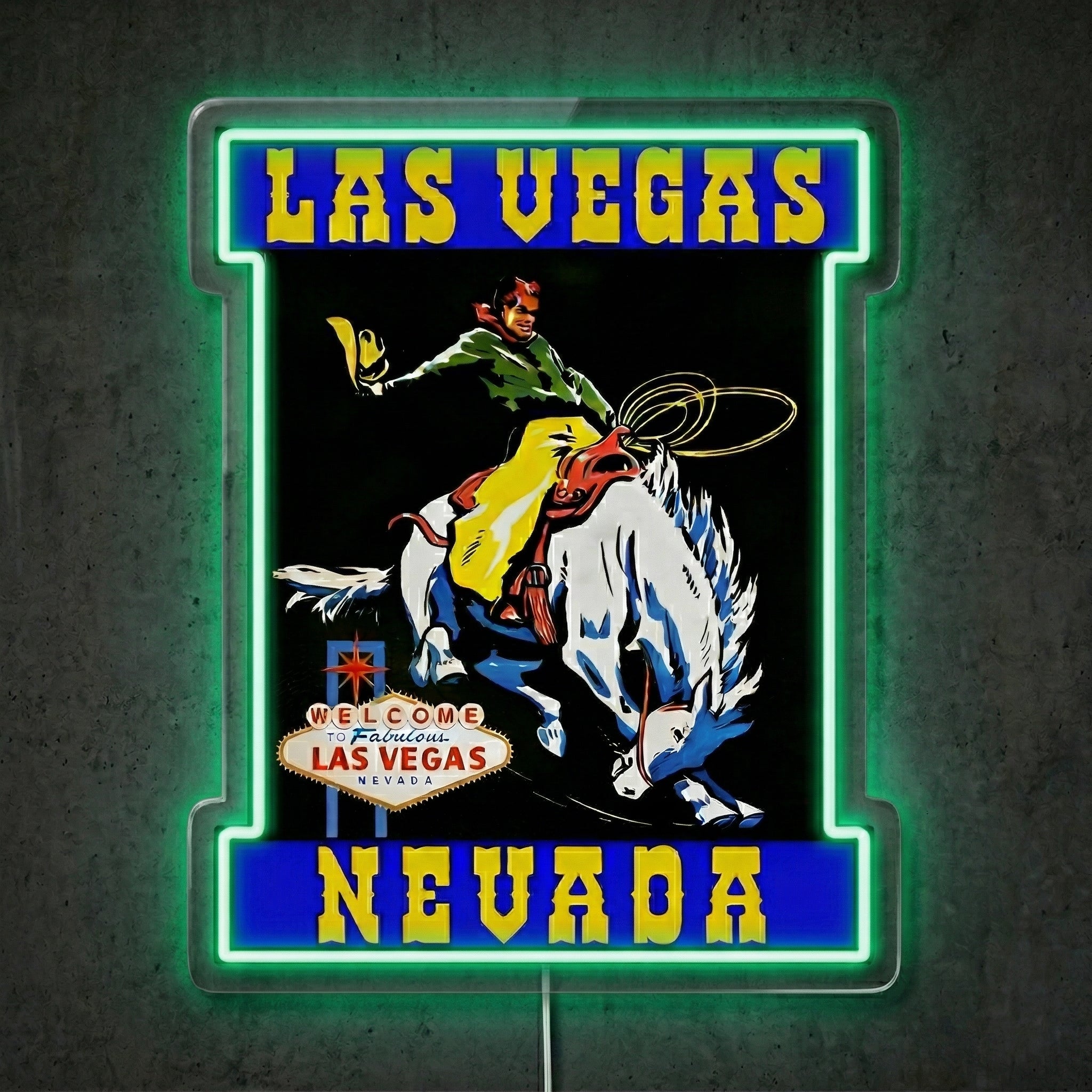ShineNeon™ Las Vegas Cowgirl neon sign USB Power - LED neon sign view 9