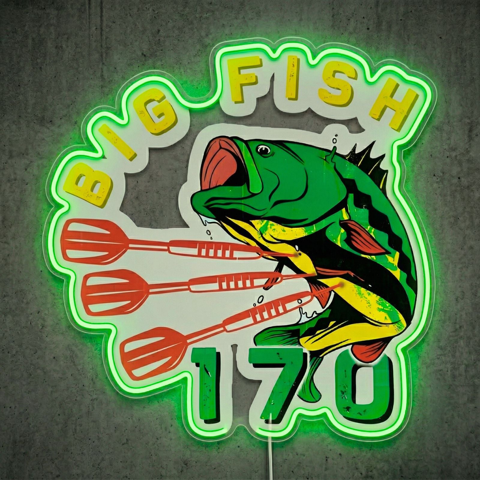 ShineNeon™ Big Fish 170 neon sign USB Power - LED neon sign view 9