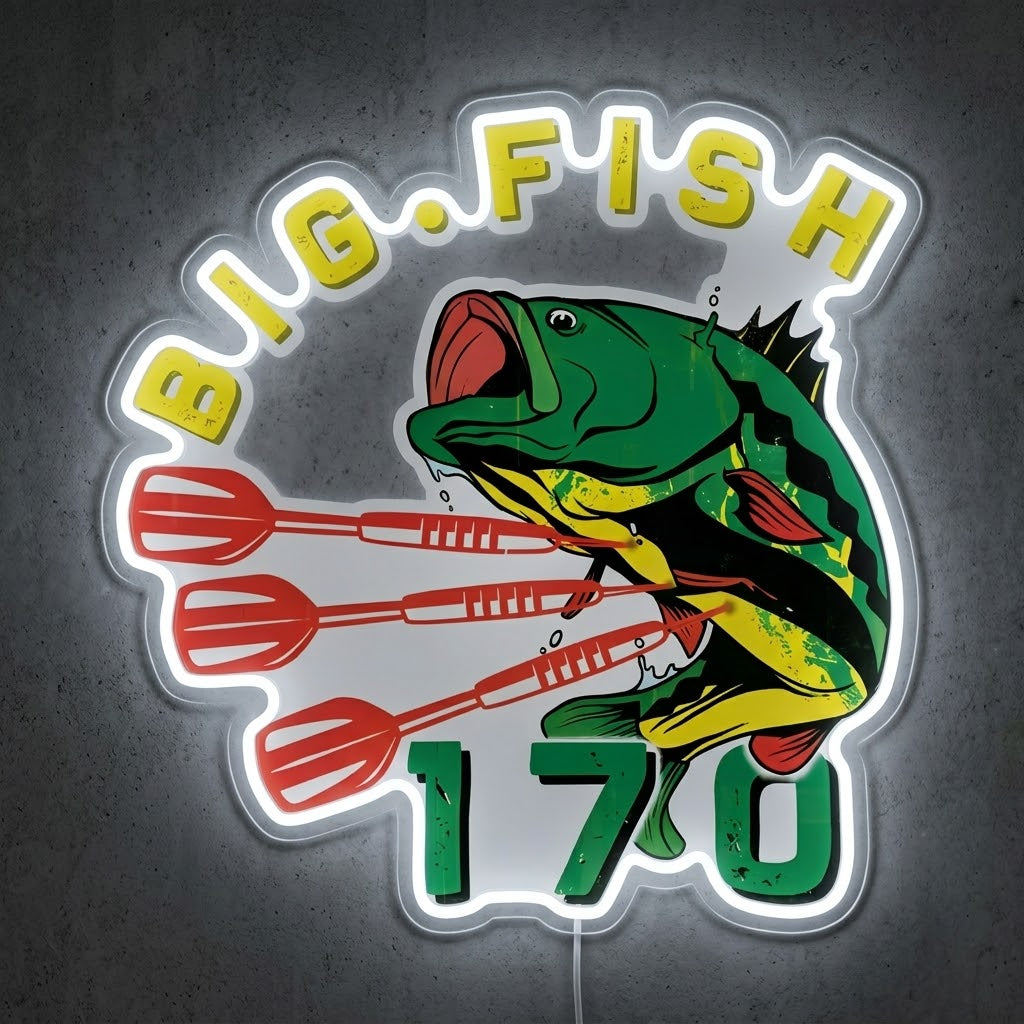 ShineNeon™ Big Fish 170 neon sign USB Power