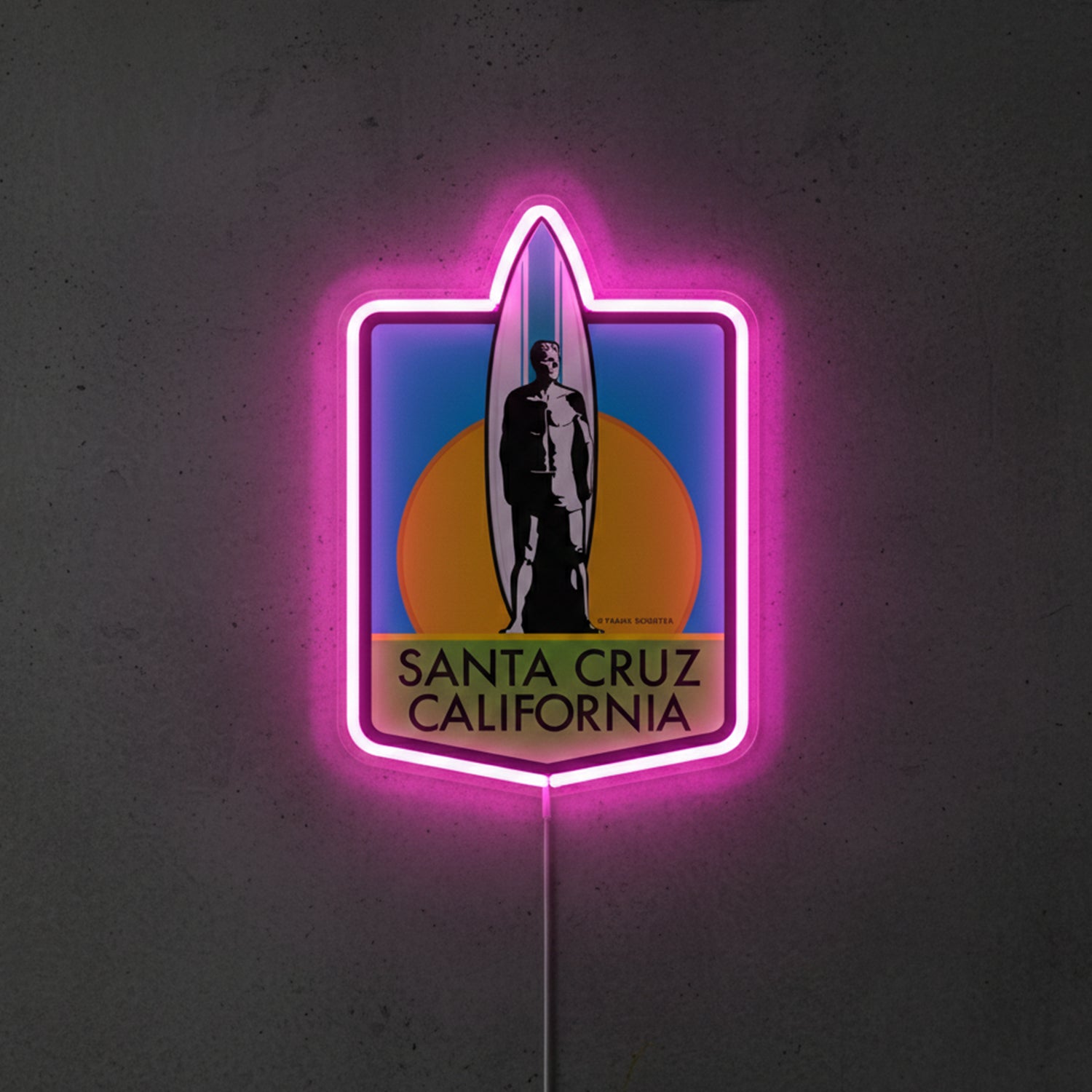 ShineNeon™ Retro Surf California LED Neon Sign - Vintage Beach Vibe Wall Art (USB Powered)