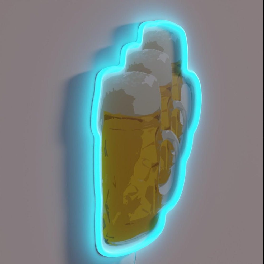 3 Mugs Of Beer Rgb Led Neon Sign - Shineneon