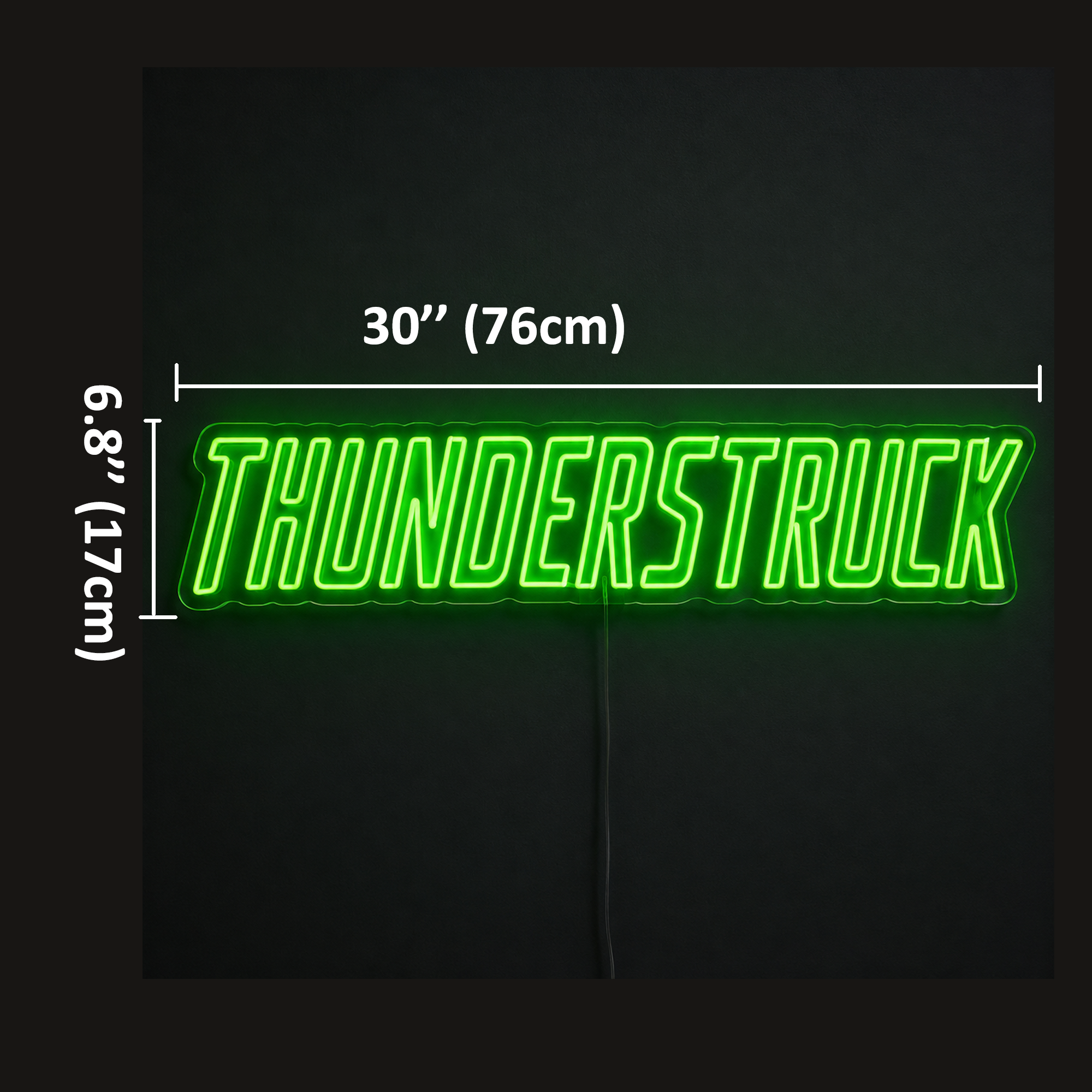 THUNDERSTRUCK Custom LED Neon Sign