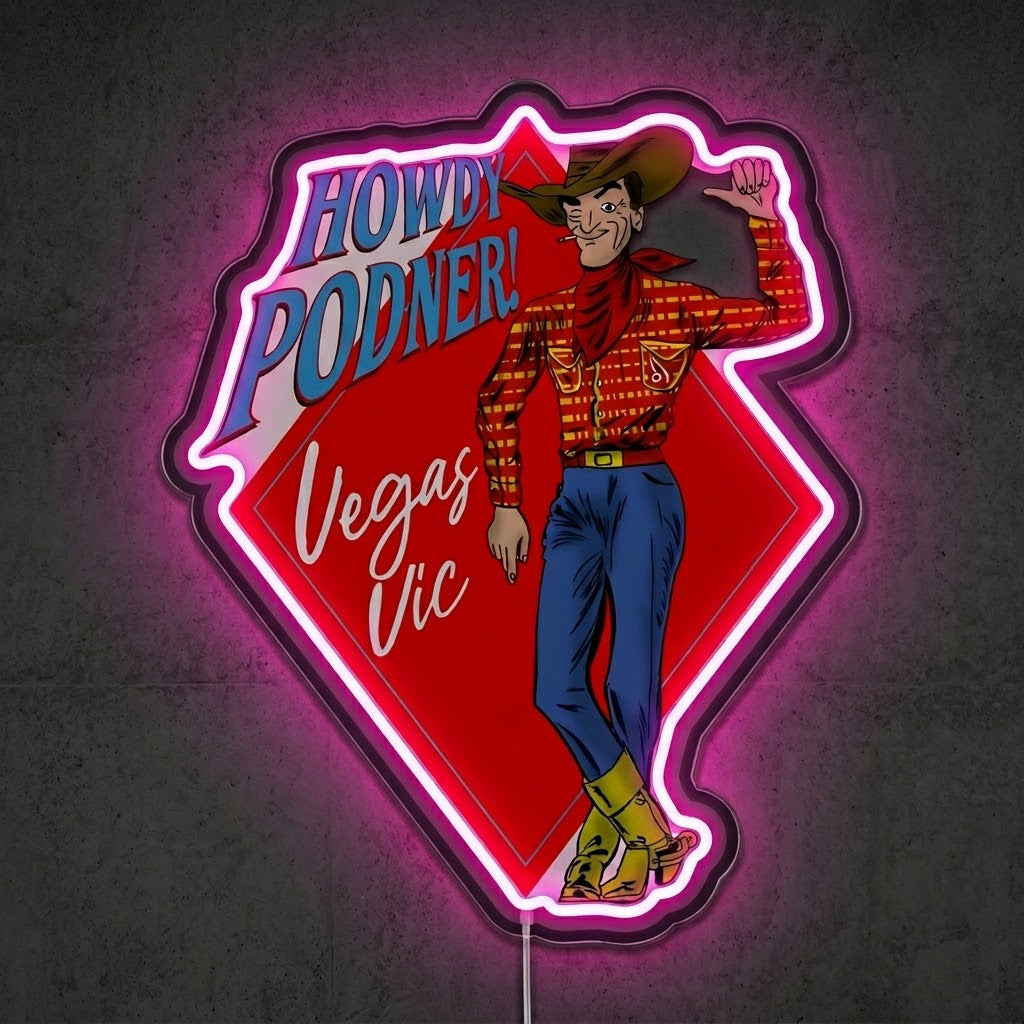 ShineNeon™ Nevada Cowgirl Glow neon sign USB Power - LED neon sign view 7