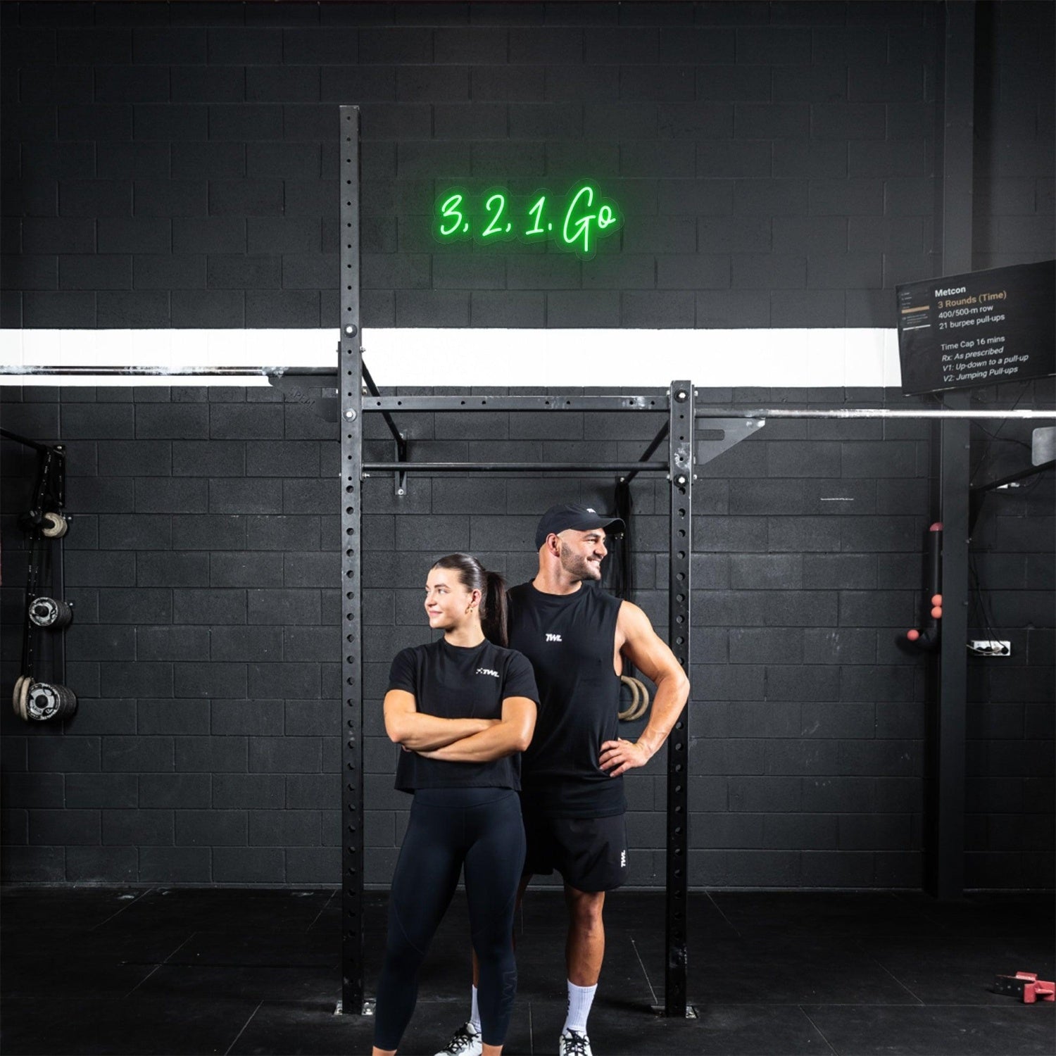 321go Green Handwritten Led Neon Sign For Gym Wall Art | Shineneon