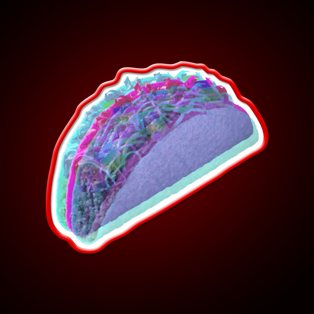 3D Taco Led Neon Sign Mexican Food Sign Rgb Color - Shineneon