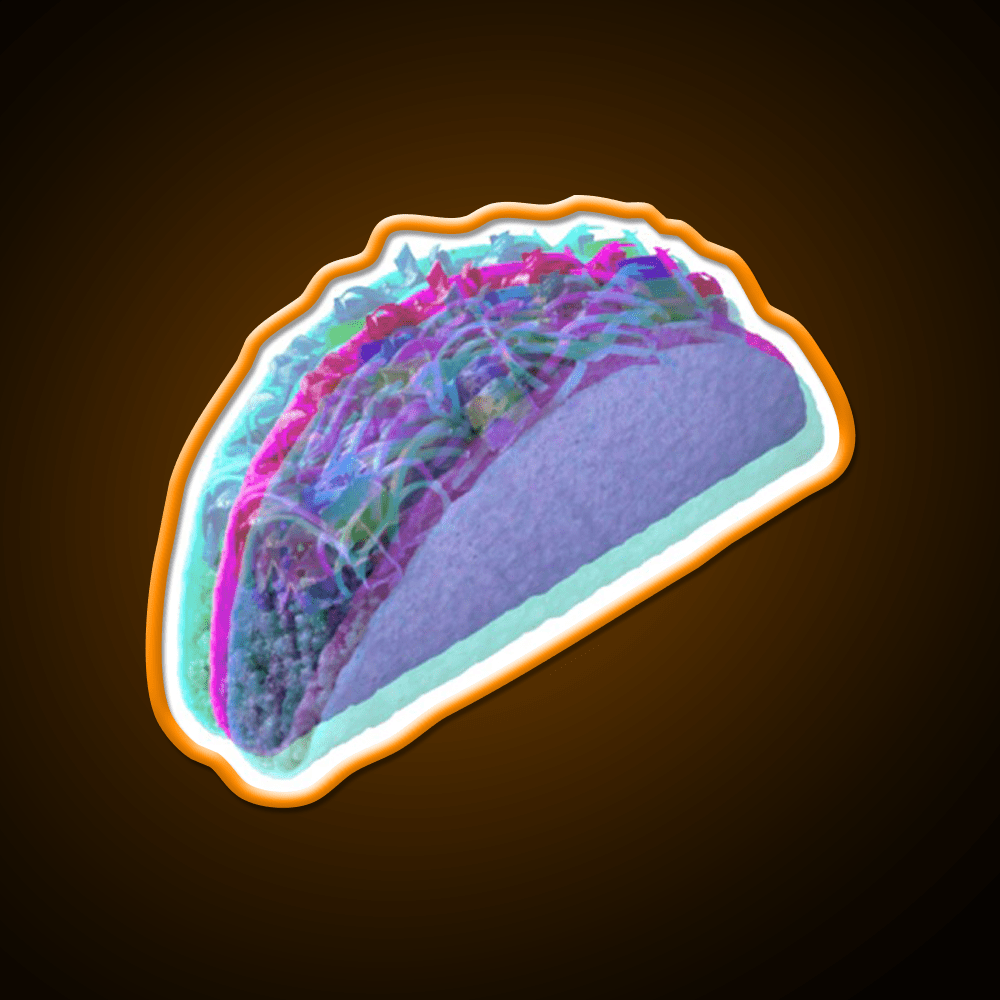 3D Taco Led Neon Sign Mexican Food Sign Rgb Color - Shineneon