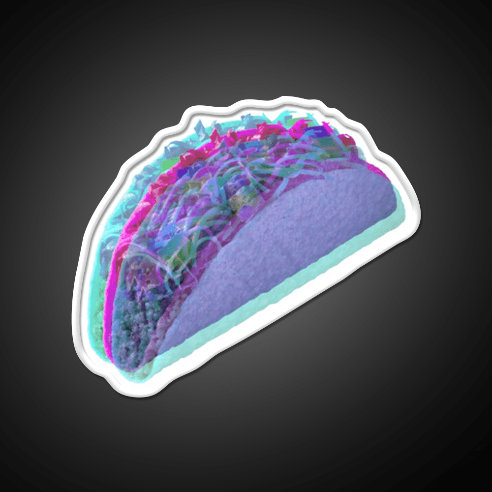 3D Taco Led Neon Sign Mexican Food Sign Rgb Color - Shineneon