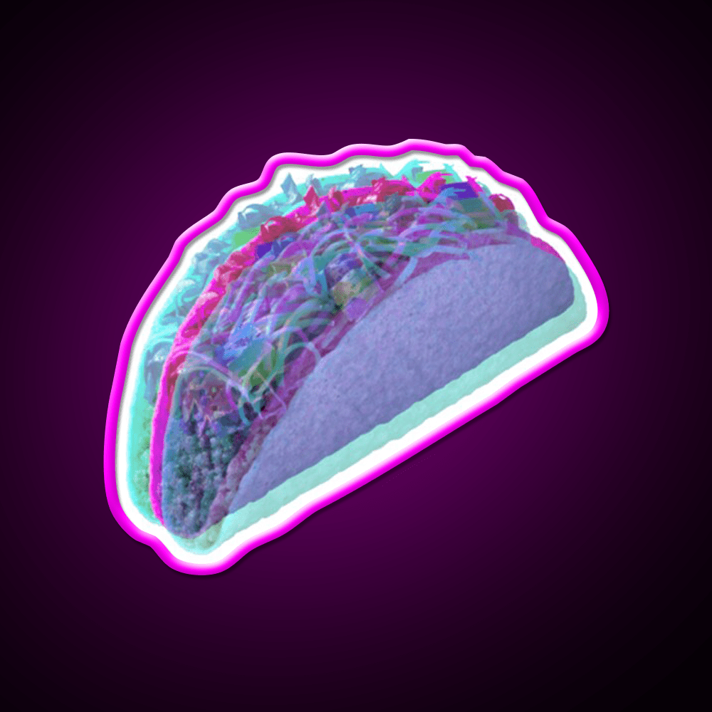 3D Taco Led Neon Sign Mexican Food Sign Rgb Color - Shineneon